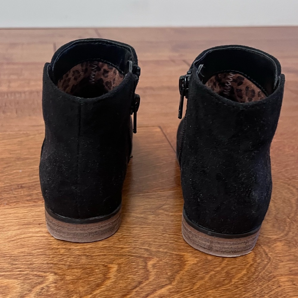 Toddler Girls Cat and Jack Opal Ankle Booties / Boots - 10 Toddler - Black - Picture 6 of 7